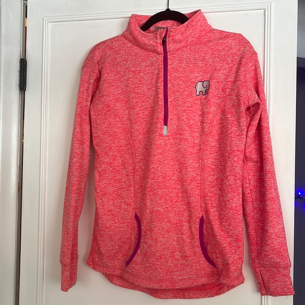 Quarter zip ivory Ella sweatshirt